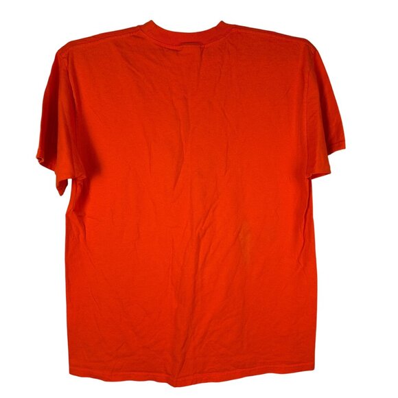 Yazbek XL Orange Cozumel T-Shirt With Embroidered Fish Design 100% Cotton - Picture 7 of 7